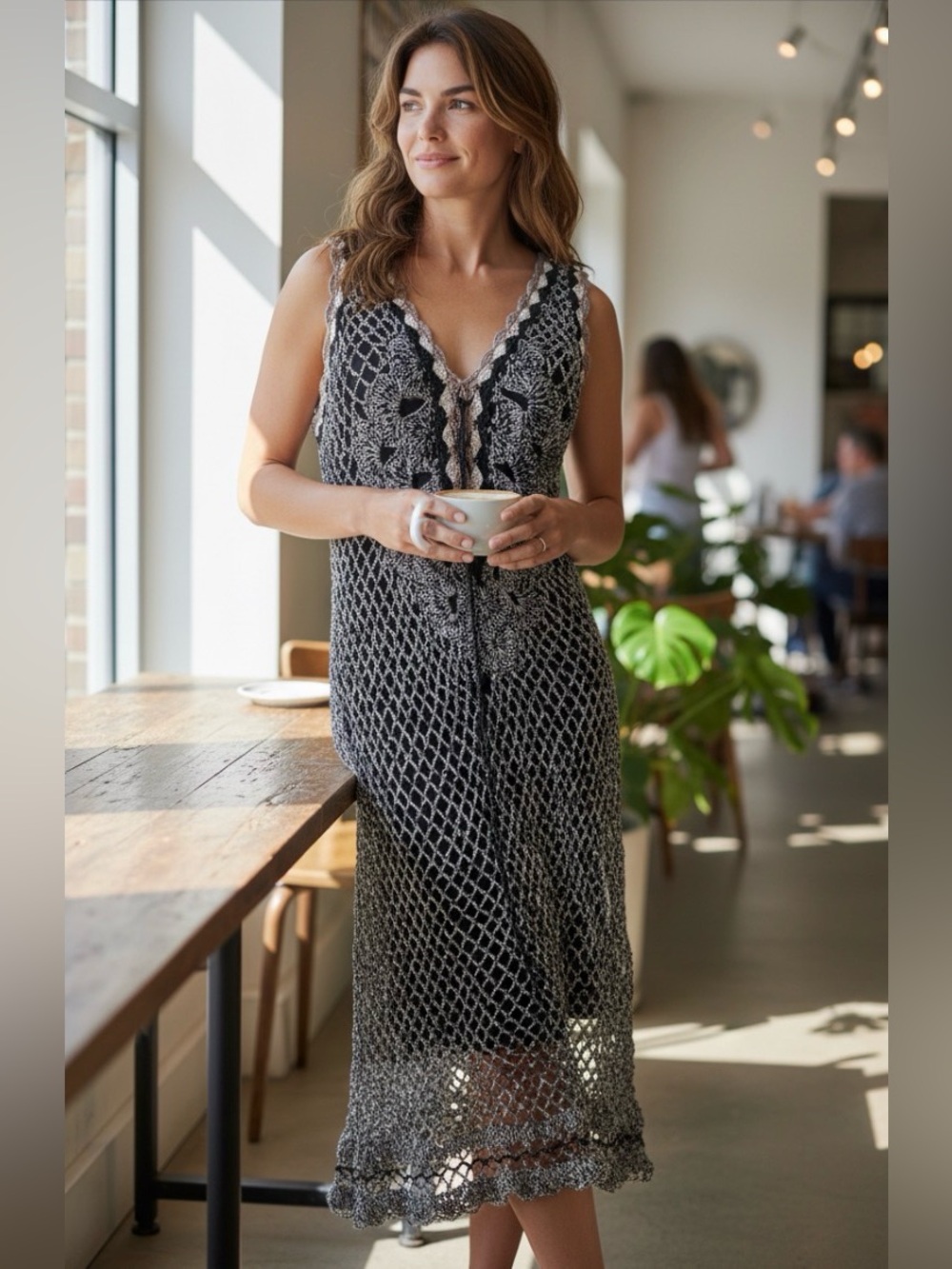 Rare Cartise Crochet Dress